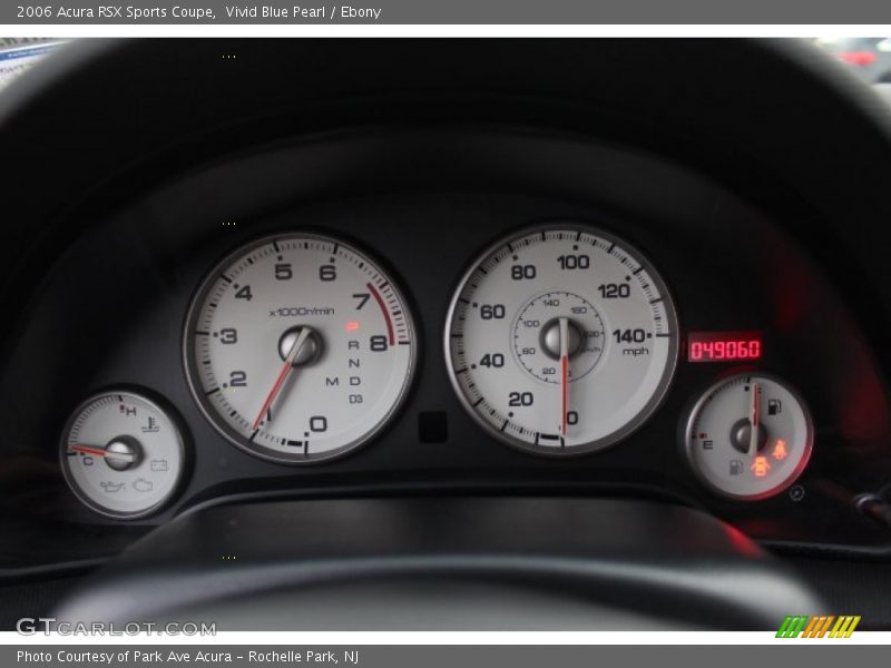 Vivid Blue Pearl / Ebony 2006 Acura RSX Sports Coupe