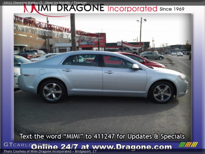 Silver Ice Metallic / Titanium 2011 Chevrolet Malibu LT