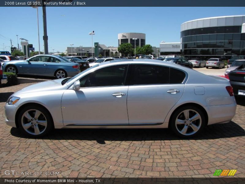 Mercury Metallic / Black 2008 Lexus GS 350