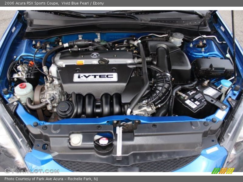 Vivid Blue Pearl / Ebony 2006 Acura RSX Sports Coupe