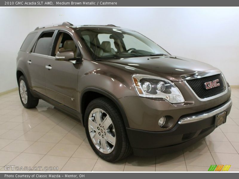 Medium Brown Metallic / Cashmere 2010 GMC Acadia SLT AWD