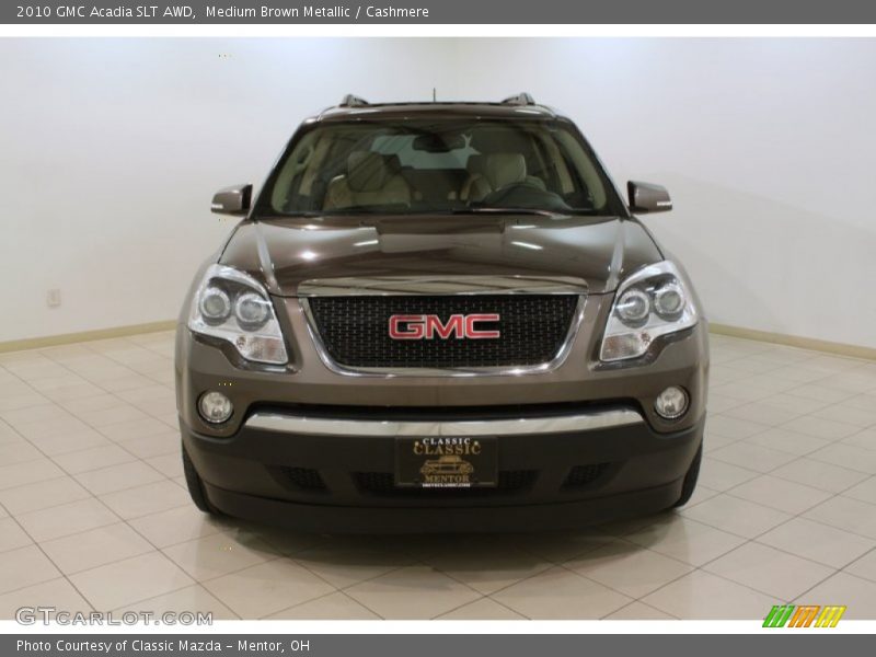Medium Brown Metallic / Cashmere 2010 GMC Acadia SLT AWD