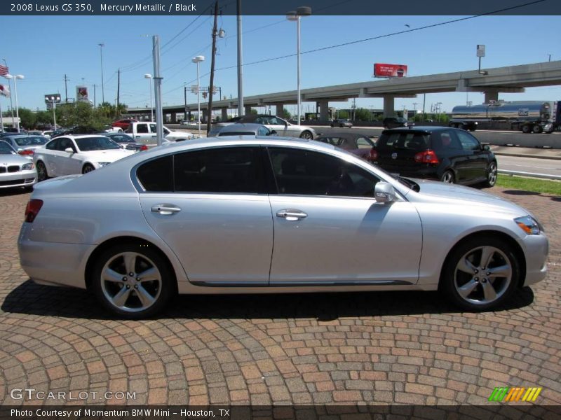 Mercury Metallic / Black 2008 Lexus GS 350