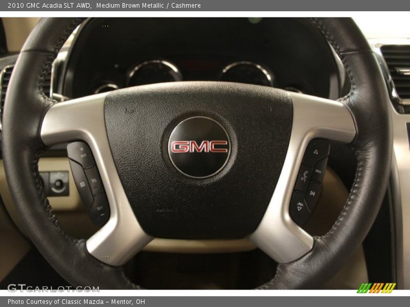 Medium Brown Metallic / Cashmere 2010 GMC Acadia SLT AWD