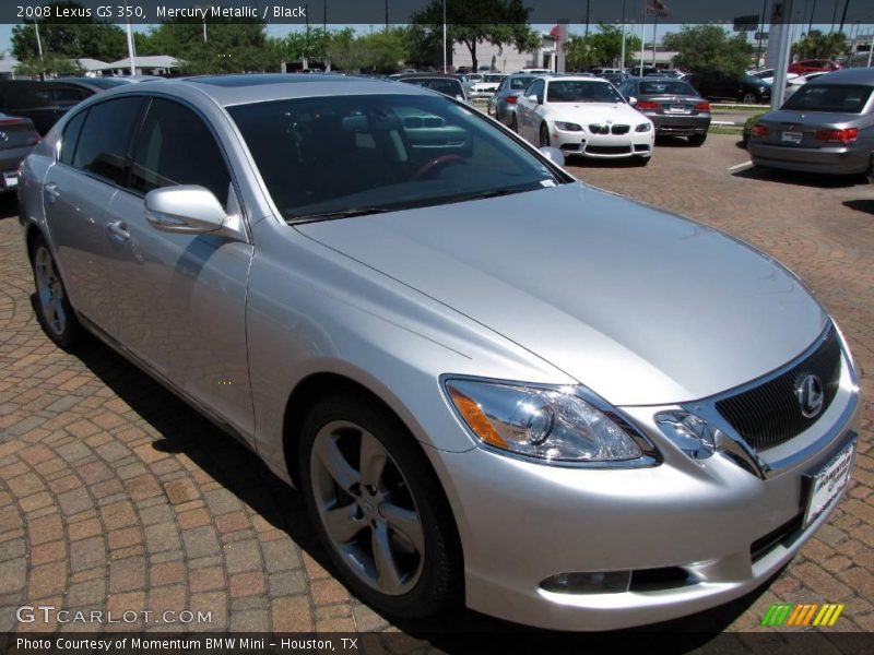 Mercury Metallic / Black 2008 Lexus GS 350
