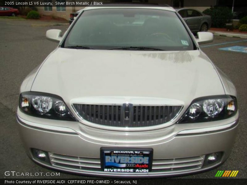 Silver Birch Metallic / Black 2005 Lincoln LS V6 Luxury