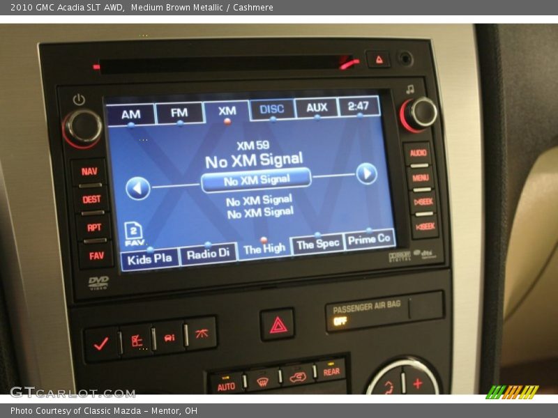 Medium Brown Metallic / Cashmere 2010 GMC Acadia SLT AWD