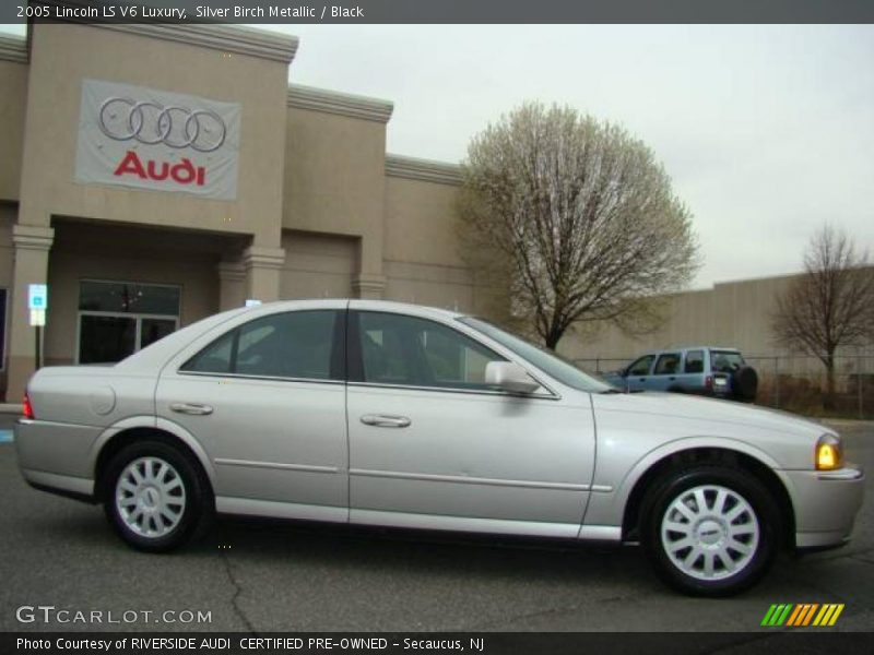 Silver Birch Metallic / Black 2005 Lincoln LS V6 Luxury