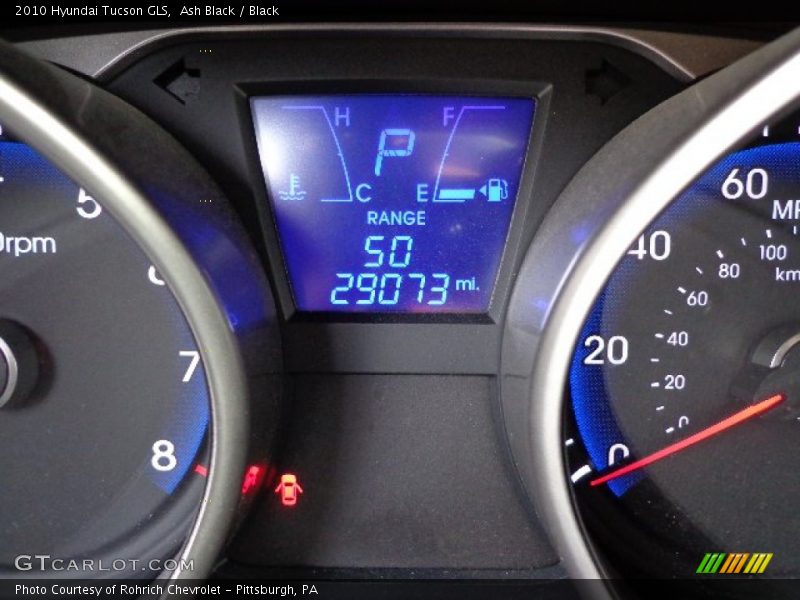 Ash Black / Black 2010 Hyundai Tucson GLS