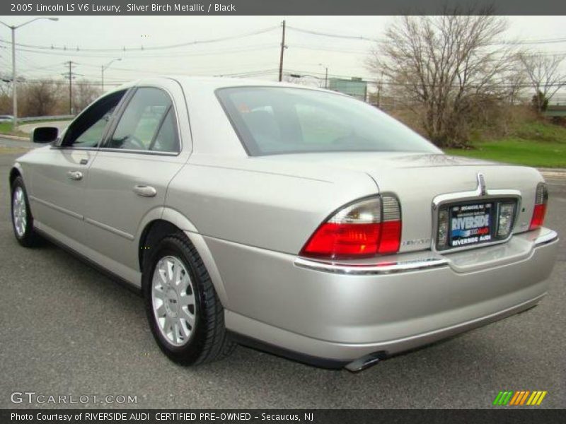 Silver Birch Metallic / Black 2005 Lincoln LS V6 Luxury