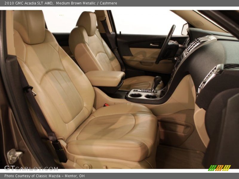 Medium Brown Metallic / Cashmere 2010 GMC Acadia SLT AWD