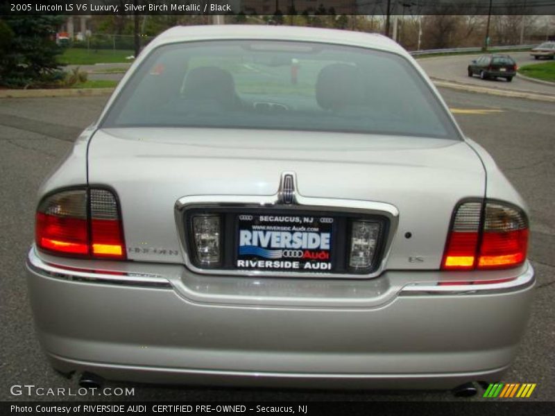 Silver Birch Metallic / Black 2005 Lincoln LS V6 Luxury