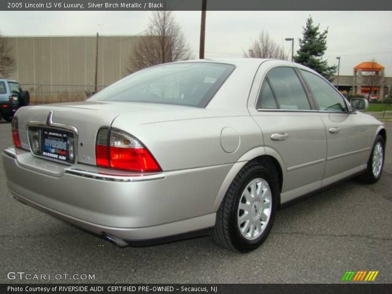 Silver Birch Metallic / Black 2005 Lincoln LS V6 Luxury