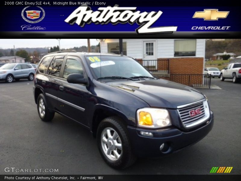 Midnight Blue Metallic / Ebony 2008 GMC Envoy SLE 4x4