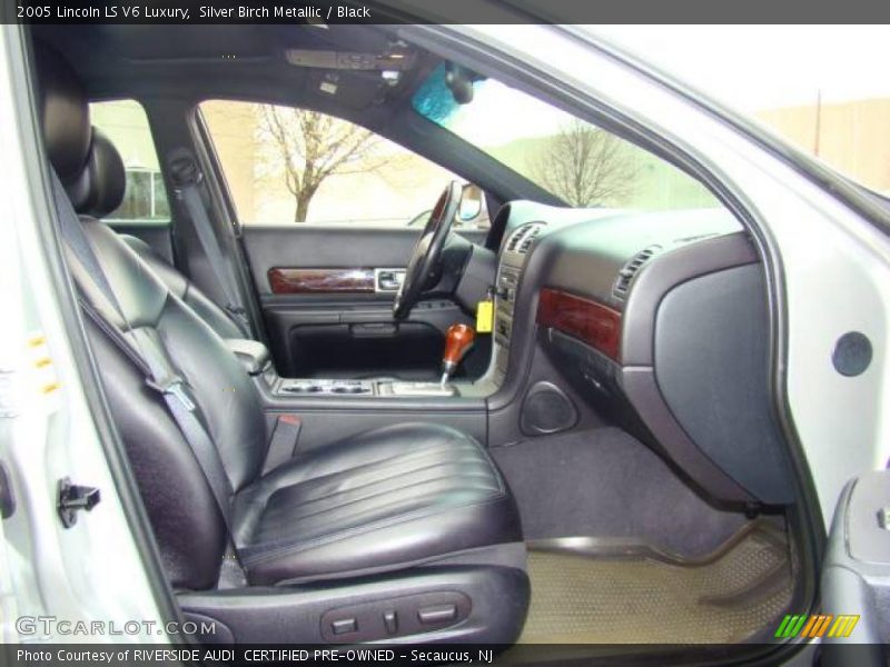 Silver Birch Metallic / Black 2005 Lincoln LS V6 Luxury