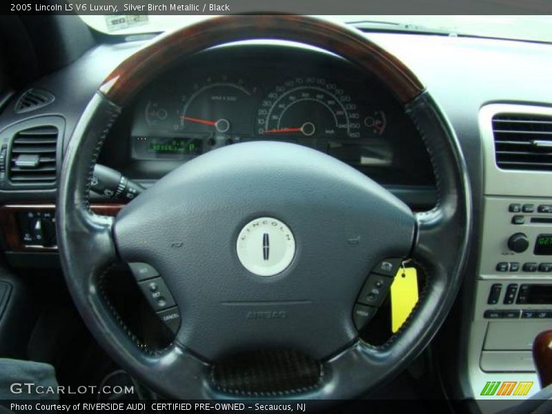Silver Birch Metallic / Black 2005 Lincoln LS V6 Luxury