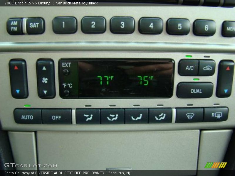 Silver Birch Metallic / Black 2005 Lincoln LS V6 Luxury