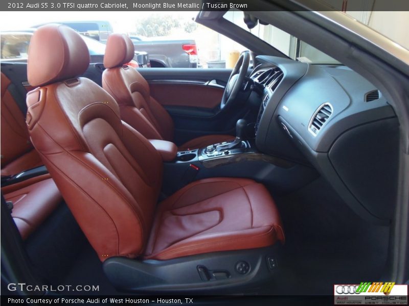 Moonlight Blue Metallic / Tuscan Brown 2012 Audi S5 3.0 TFSI quattro Cabriolet