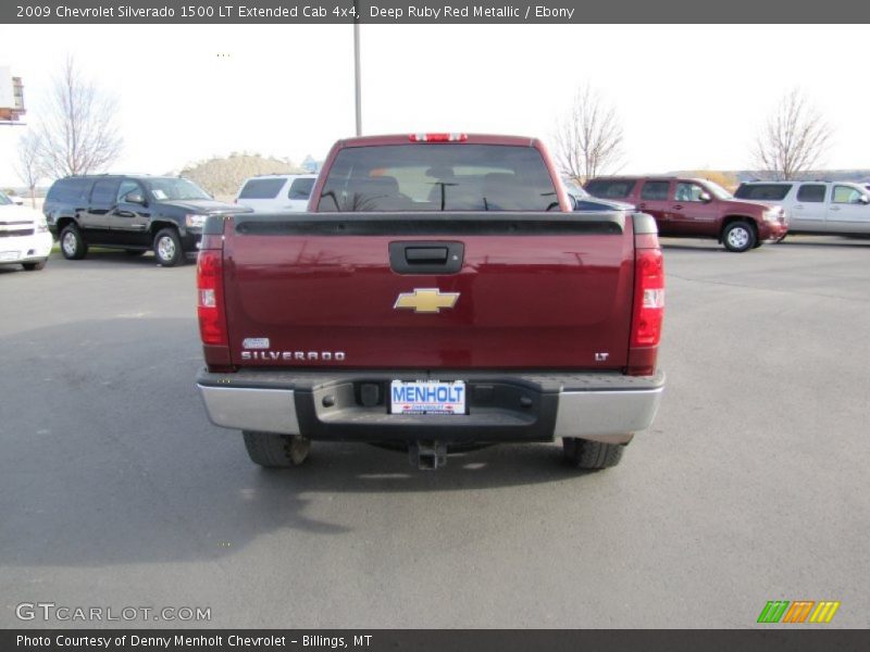 Deep Ruby Red Metallic / Ebony 2009 Chevrolet Silverado 1500 LT Extended Cab 4x4