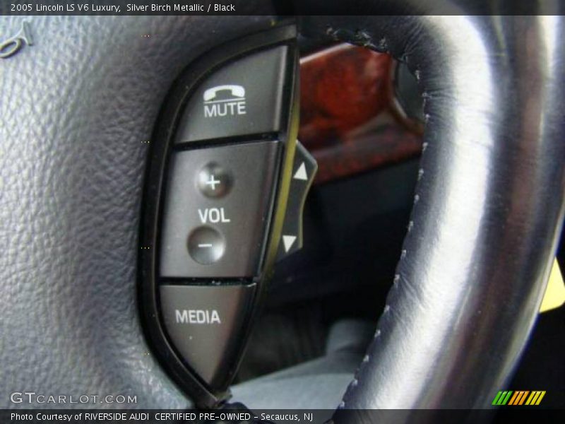 Silver Birch Metallic / Black 2005 Lincoln LS V6 Luxury