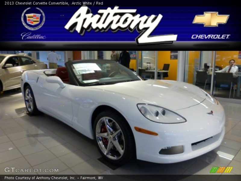 Arctic White / Red 2013 Chevrolet Corvette Convertible