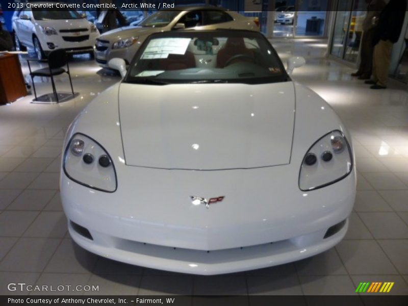 Arctic White / Red 2013 Chevrolet Corvette Convertible