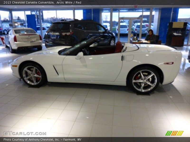 Arctic White / Red 2013 Chevrolet Corvette Convertible