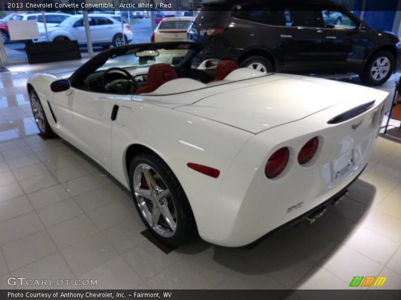 Arctic White / Red 2013 Chevrolet Corvette Convertible