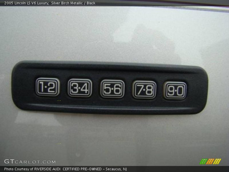 Silver Birch Metallic / Black 2005 Lincoln LS V6 Luxury