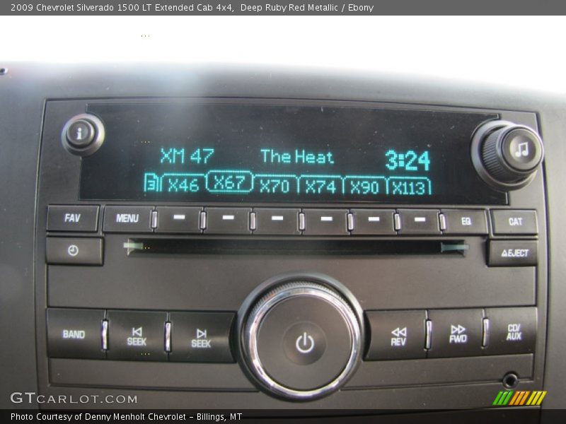 Deep Ruby Red Metallic / Ebony 2009 Chevrolet Silverado 1500 LT Extended Cab 4x4