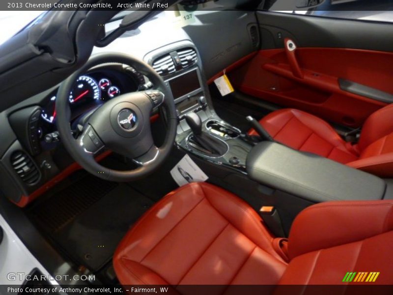 Red Interior - 2013 Corvette Convertible 