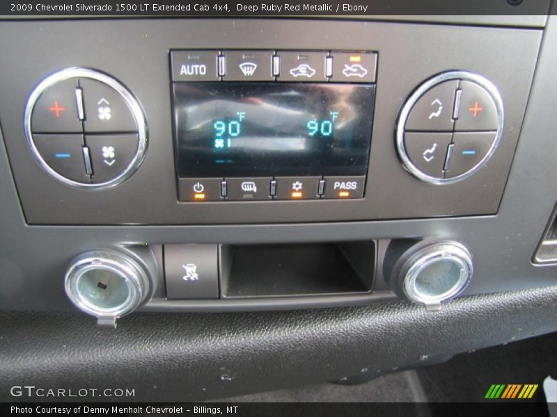 Deep Ruby Red Metallic / Ebony 2009 Chevrolet Silverado 1500 LT Extended Cab 4x4