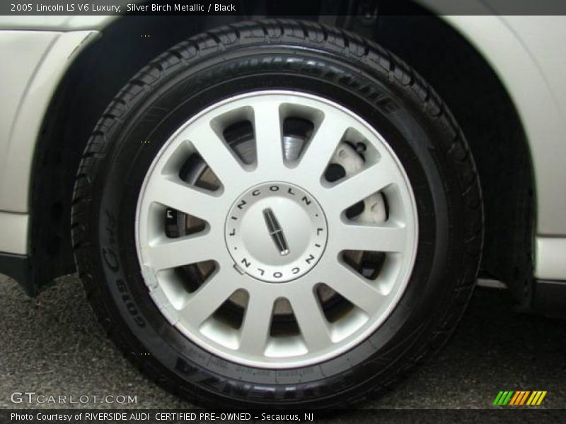 Silver Birch Metallic / Black 2005 Lincoln LS V6 Luxury