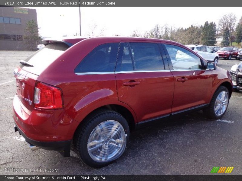 Ruby Red / Medium Light Stone 2013 Ford Edge Limited AWD