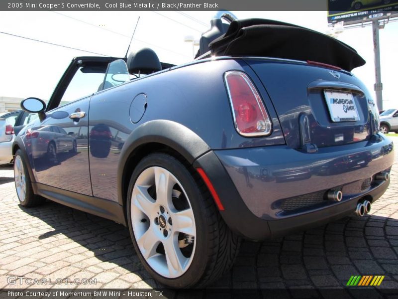 Cool Blue Metallic / Black/Panther Black 2005 Mini Cooper S Convertible