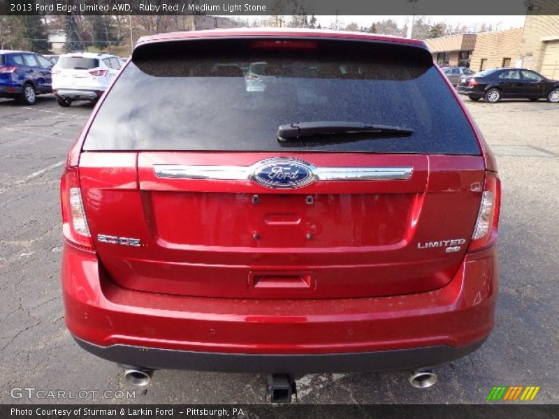 Ruby Red / Medium Light Stone 2013 Ford Edge Limited AWD