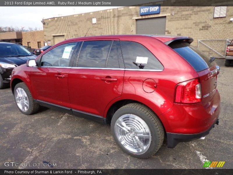 Ruby Red / Medium Light Stone 2013 Ford Edge Limited AWD