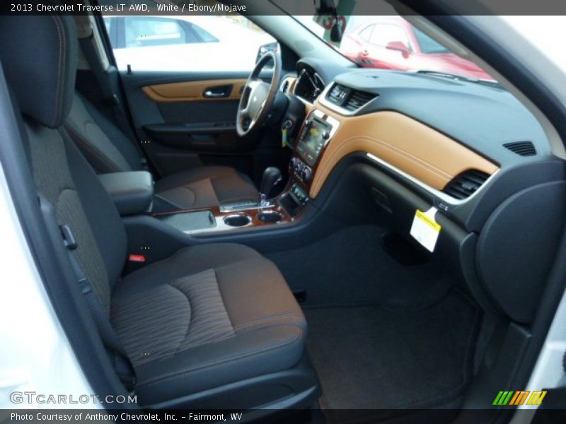 White / Ebony/Mojave 2013 Chevrolet Traverse LT AWD