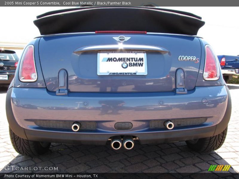 Cool Blue Metallic / Black/Panther Black 2005 Mini Cooper S Convertible