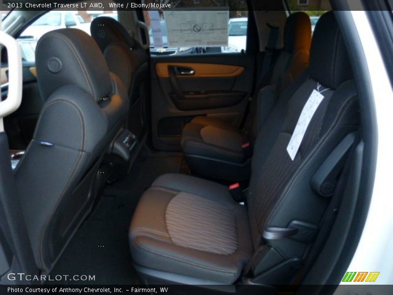 White / Ebony/Mojave 2013 Chevrolet Traverse LT AWD