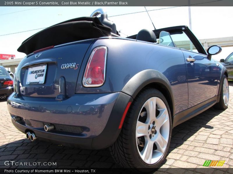 Cool Blue Metallic / Black/Panther Black 2005 Mini Cooper S Convertible