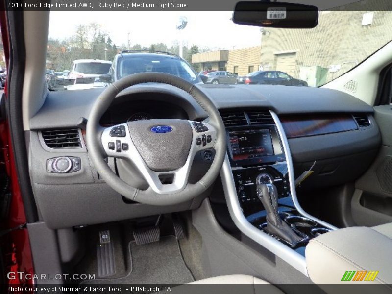 Ruby Red / Medium Light Stone 2013 Ford Edge Limited AWD
