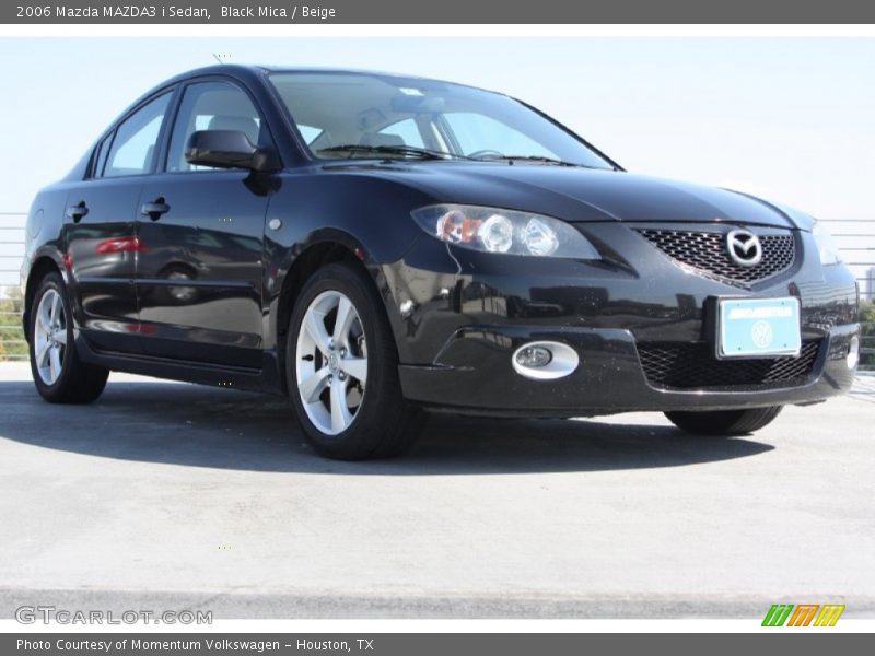 Black Mica / Beige 2006 Mazda MAZDA3 i Sedan