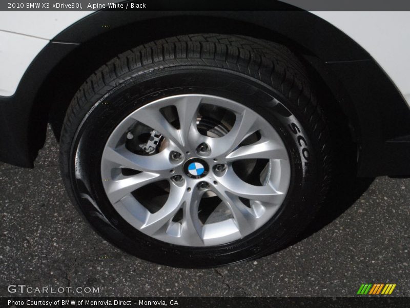 Alpine White / Black 2010 BMW X3 xDrive30i