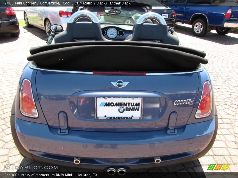 Cool Blue Metallic / Black/Panther Black 2005 Mini Cooper S Convertible