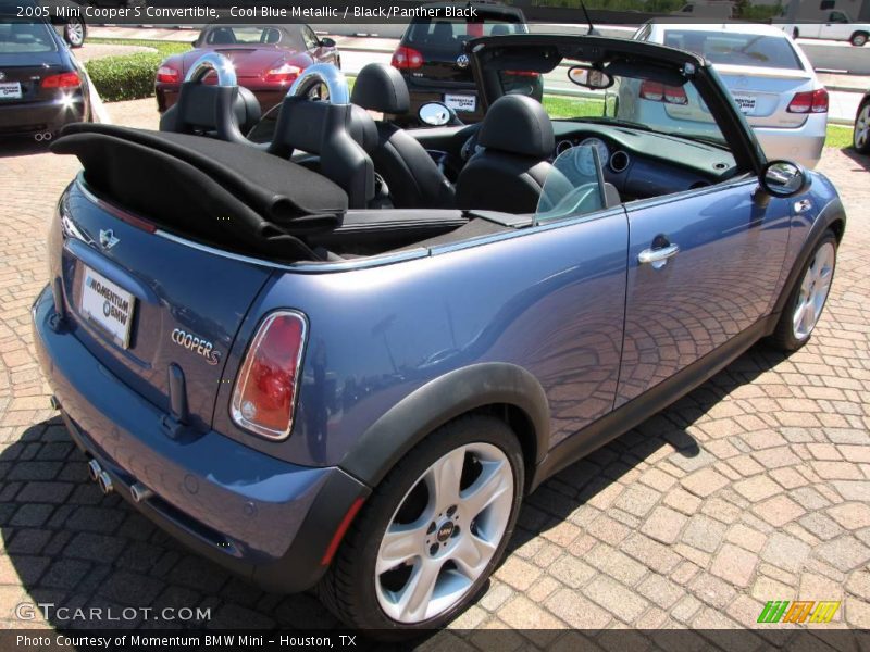 Cool Blue Metallic / Black/Panther Black 2005 Mini Cooper S Convertible