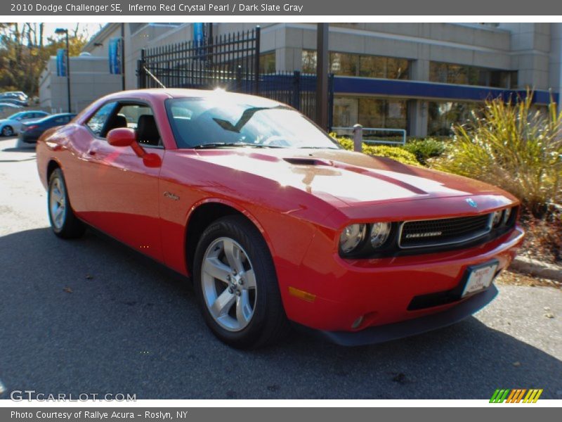 Inferno Red Crystal Pearl / Dark Slate Gray 2010 Dodge Challenger SE