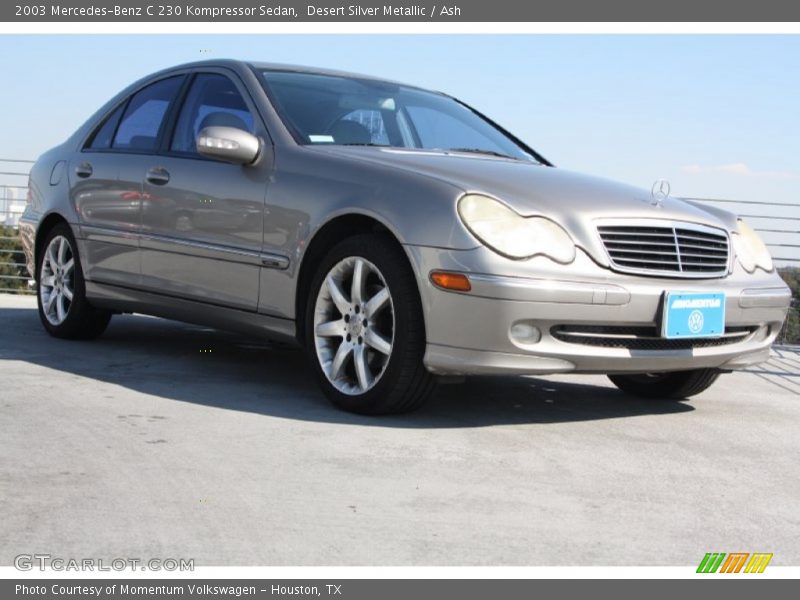 Desert Silver Metallic / Ash 2003 Mercedes-Benz C 230 Kompressor Sedan