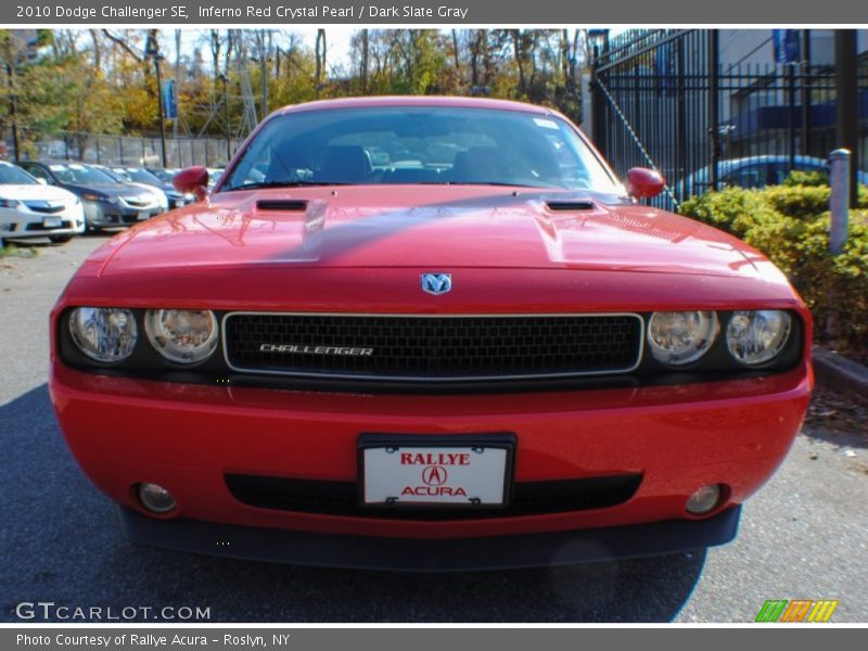 Inferno Red Crystal Pearl / Dark Slate Gray 2010 Dodge Challenger SE