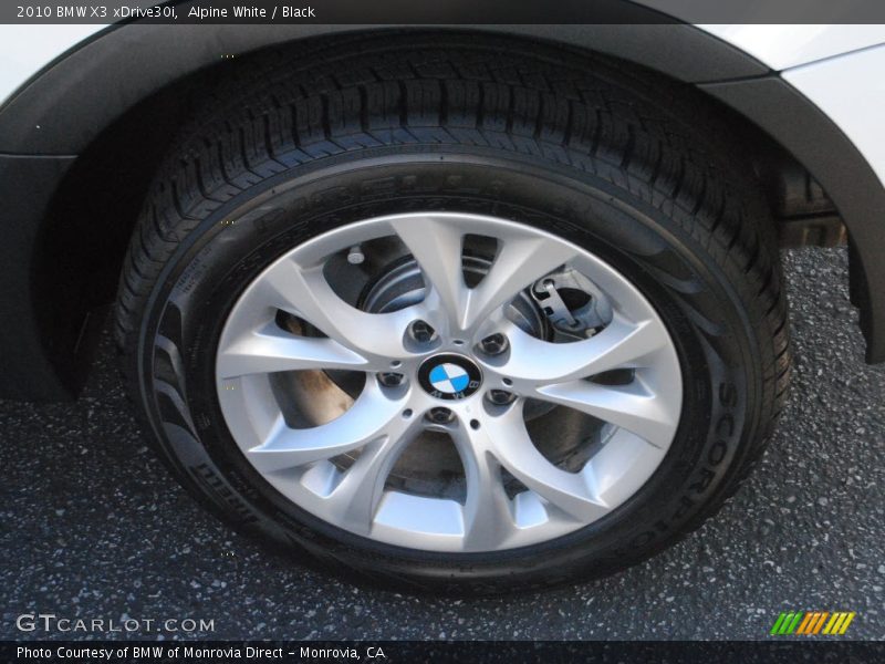 Alpine White / Black 2010 BMW X3 xDrive30i
